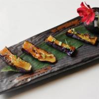 Miso Eggplant · Grilled baby eggplant with yes miso sauce