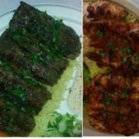 Combination Kebab Plate · One beef (Kifta) kebab and one chicken kebab with rice, hummus, garlic sauce, pita bread, an...