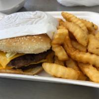 American meal #3 · Double cheeseburger+fries+drink (Pepsi, Diet Pepsi, Sierra Mist, orange crush, dr. Pepper, r...