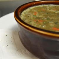 Zuppa di Lenteja · Lentil soup.