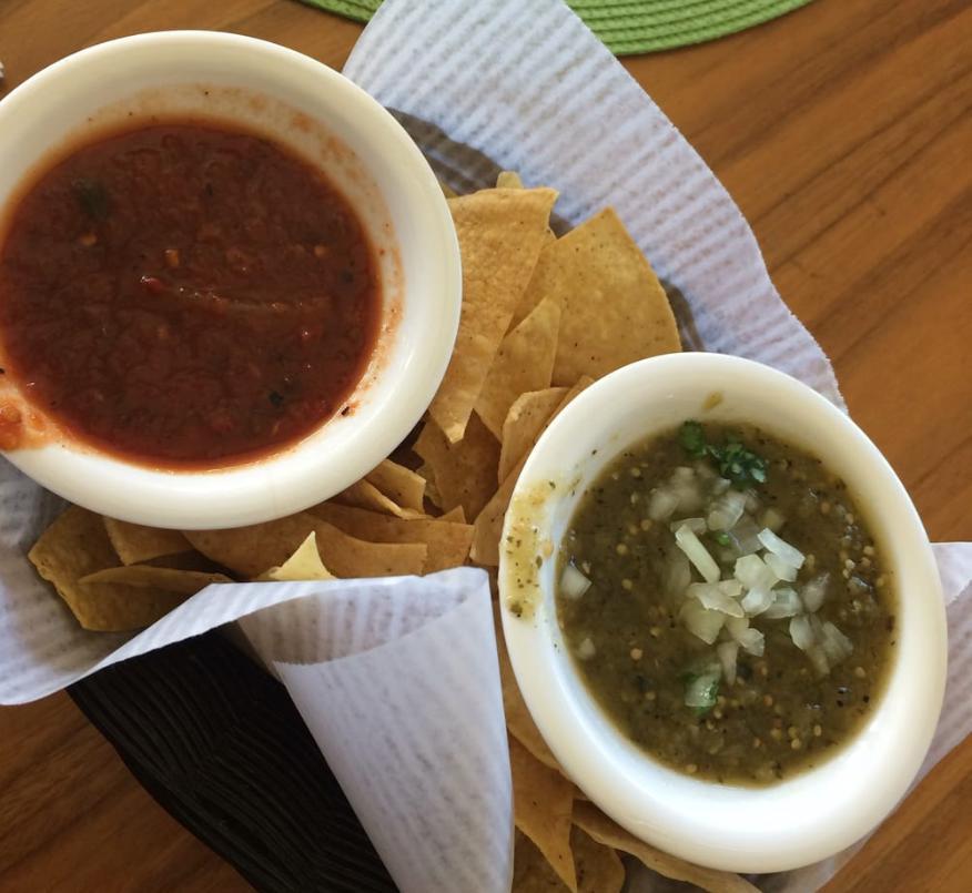 Chips and Salsa · Fresh tortilla chips with roasted tomato salsa.