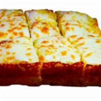 Deep Dish Cheese Bread · 10 hot buttered deep dish bread sticks topped with mozzarella and Parmesan cheeses. Served w...