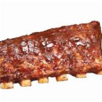 1/2 Slab · 1/2 slab of St. Louis BBQ ribs.