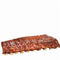 Whole Slab · Whole slab of St. Louis BBQ ribs.