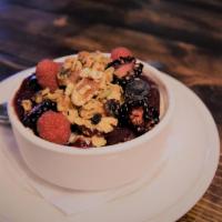 Chia Pudding · Chia seeds, coconut milk, granola, fresh berries and berry gastrique.