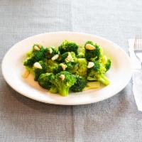 Broccoli Sautee · Sauteed Broccoli with roasted garlic and olive oil.