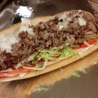 Steak Hoagie Sub · Lettuce, tomato and onion.