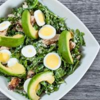 Power Bowl · Grilled chicken, arugula, rice or quinoa, avocado, hard-boiled egg, sliced almonds, fresh to...