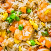 504. Shrimp Fried Rice · Stir fried with onions, eggs, peas and carrots.