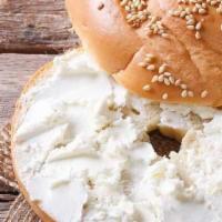 Cream Cheese on Bagel · Served on choice of Bagel.