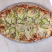 Lola Pizza · Sausage, green peppers, mushrooms and onions.