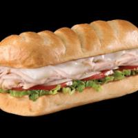 Large Hook and Ladder Classic Sub Combo · Smoked turkey breast, Virginia honey ham and Monterey Jack. Loaded completely with mayo, del...