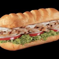 Sliced Chicken Breast Sub · Served hot with provolone on a toasted sub roll served fully involved.