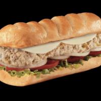 Tuna Salad Sub · A blend of tuna, mayo, relish, and black pepper, topped with provolone.