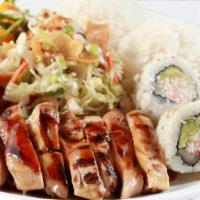 Chicken and California Roll Combo Plate · 