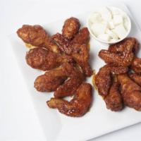 Bon Chon Combo · Crispy double-fried chicken with your choice of soy garlic sauce, spicy hot garlic sauce or ...