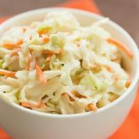 Coleslaw · 120 Cal. Vegetarian.
Crunchy shredded cabbage, carrots mixed with a sweet and creamy sauce.