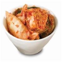 Kimchi · A national Korean dish consisting of fermented chili peppers on cabbage.