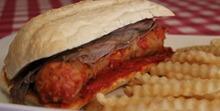Italian Combo Sandwich · Fresh homemade Italian sausage with red sauce and Italian beef. Served on toasted Italian br...