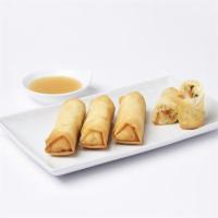 Vegetable Spring Rolls · Crispy wrap filled with tender vegetables.