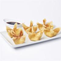 Cream Cheese Wontons · Cream cheese blended with green onions and diced water chestnuts in a crisp wonton.