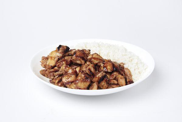 Grilled Bourbon Chicken · Tender grilled chicken tossed in our sweet and savory bourbon sauce. Gluten free.