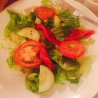 Garden Salad · Lettuce, tomatoes and cucumbers.
