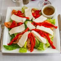 Caprese Salad · Garden salad with fresh mozzarella.