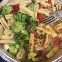 Vegetable Cavatelli · Served with broccoli and roasted peppers in olive oil and garlic sauce.