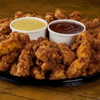 Chicken Tenders · Fresh, buttermilk marinated, hand-breaded chicken tenders with your choice of two sauces for...