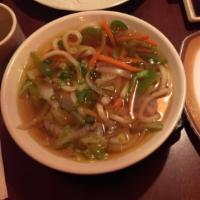 Tempura Udon Noodle Soup · Japanese noodle with vegetable and shrimp tempura. 