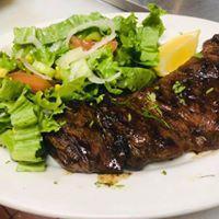 Entrada a la Parrilla · Grilled skirt steak. Grilled 12 oz. outside skirt steak served with choice of rice, mashed p...