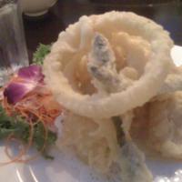 Vegetable Tempura · Assorted vegetables. Lightly battered and deep fried, served with tempura sauce, includes so...