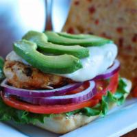 Grilled Chicken Avocado 3 Rd Prty · Char-broiled chicken breast, provolone, lettuce, tomato, onion, sun-dried tomato aioli, and ...