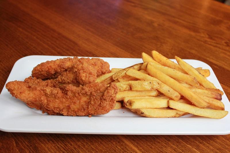 Chicken Strips and Fries · All-natural tender strips served with choice of house-made dipping sauce.