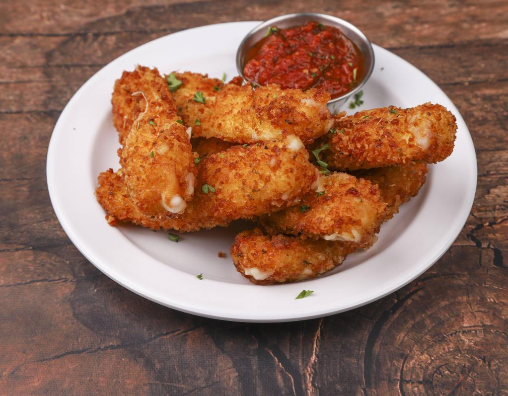 House Made Fried Mozzarella · Lightly breaded and served with original Ruckus marinara.