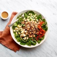 Power Greens & Grains Salad · Power greens, ancient grains, chickpeas, cucumber, oven-roasted tomato, hard-boiled egg, hon...