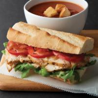 Choose Any Two · Choose from 1/2 panini, 1/2 sandwich, cup of soup, cafe salad or cafe pasta.