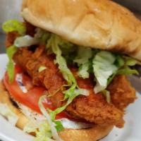Fried Chicken Sammich · Our answer to the fried chicken sandwich wars! Try our delicious boneless fried chicken brea...