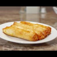 4 pieces Cheese Boreg · Filo dough stuffed with mixed cheese.