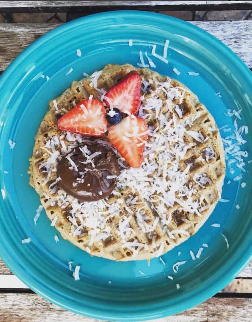 Protein Waffle · Made with Organic Whey Protein and Oatmeal Flour