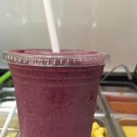 Protein Cycle Smoothie · Pineapple, blueberry, raspberry, mango, banana and strawberry, protein and amino fuel.