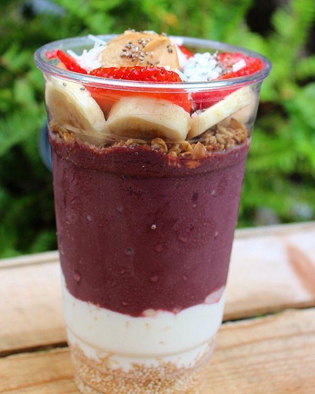 Acai Superfood Cup  · Layers of Greek yogurt, organic acai, banana, strawberries, granola, peanut butter, coconut, honey and chia.