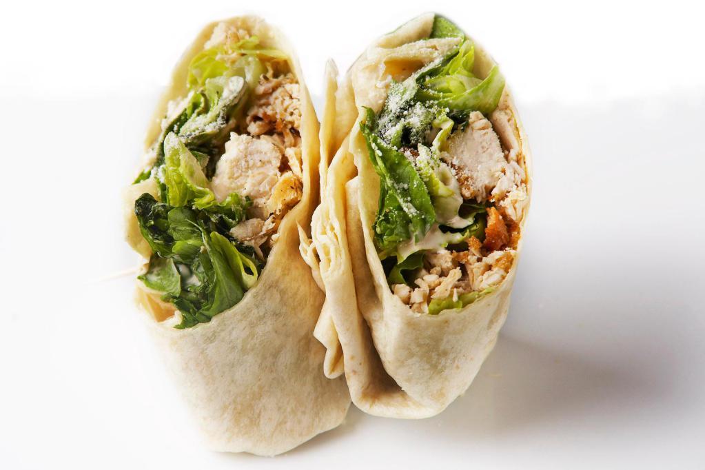 Desired Wrap · Our famous chicken Caesar with seasoned croutons.