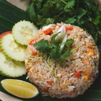 Salted Egg Fried Rice · This Thai fried rice is loaded with salted egg and vegetables, all stir fried together in ou...