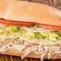 Homemade Turkey Sub · No deli slices here. Our slow-roasted homemade turkey is hand-shredded and topped with provo...