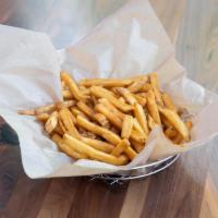 Regular Crispy Fries with 1 Sauce · Gluten-free, vegetarian. Our Famous Belgian Style Fries / Chips. Thicker cut, crispier and v...