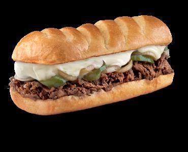 Firehouse Steak and Cheese Sub · Sauteed sirloin steak, melted provolone, onions, bell peppers, mayo and mustard.