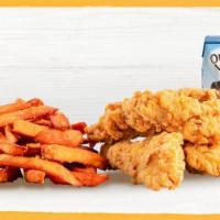 Panda (gf) · buttermilk-fried, all-natural chicken served with your choice of sauce (665-875 cal)