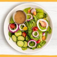 Entree Simple Greens (gf,v) · organic baby greens, organic cucumber, organic red onion, organic grape tomatoes, rosemary b...